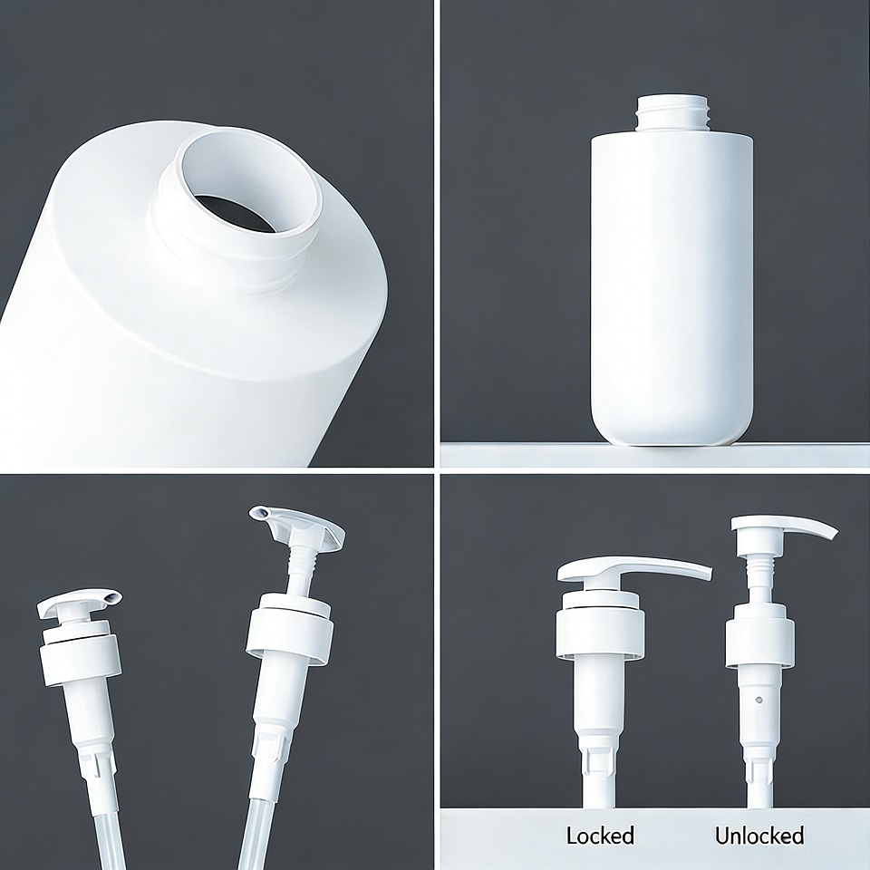 Premium cosmetic bottle packaging